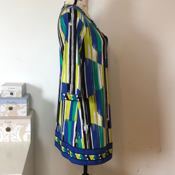 BCBG emerald multicolor dress size small - Picture 3 of 8